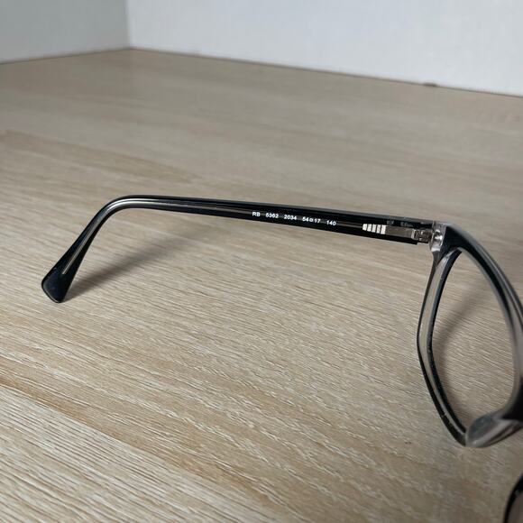 Ray-Ban RB5362 2034 Black Clear Eyeglasses Frames Only 54-17-140 - Picture 4 of 8